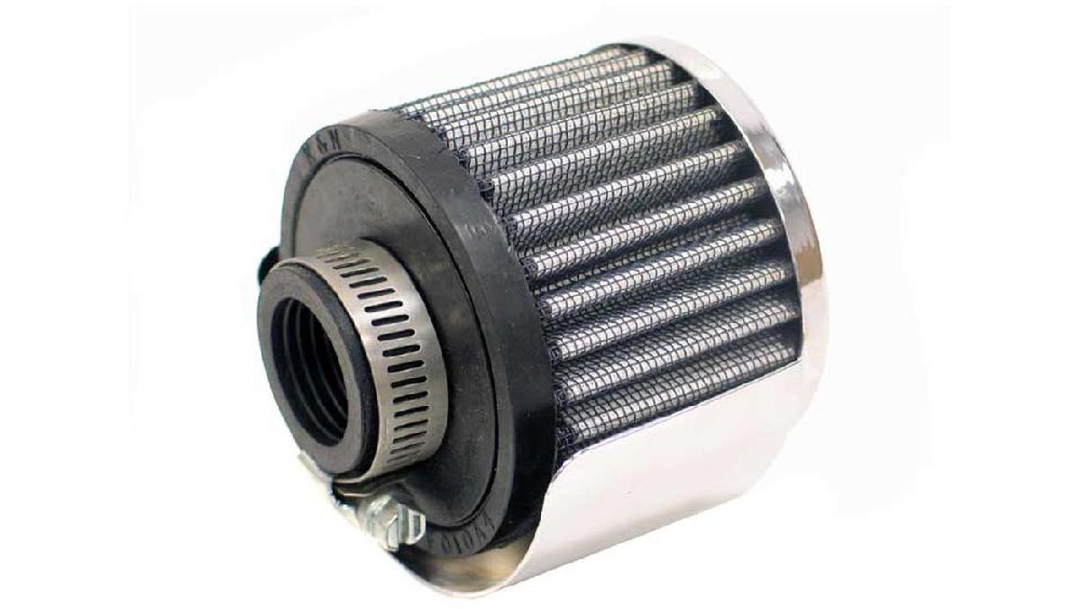 Filtre+de+ventilation+du+Carter-moteur+-+base+en+caoutchouc+-+25mm+Raccord+-+Avec+d%C3%A9flecteur+%2862-1511%29